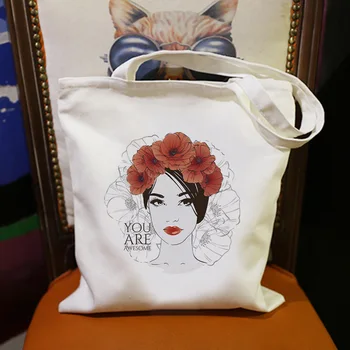 

Fashion Cool Female Sexy Lips Trend Printing Shoulder Canvas Bags Large Leisure Harajuku College Wind Handbag Purse Women Bag