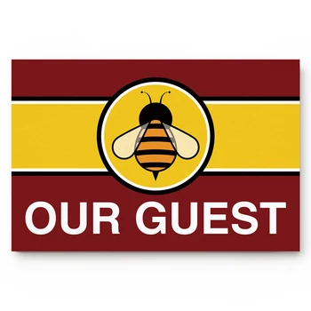 

Anti-Slip Bathroom Kitchen Mat Stripes Yellow Bee Doormat Living Room Door Mats Outdoor/indoor Home Decoration