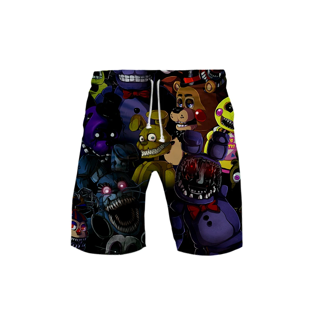 Five Nights at Freddy, шорты в стиле хип-хоп, летние шорты, новинка, быстросохнущие пляжные шорты, шорты в стиле хип-хоп, пляжная одежда
