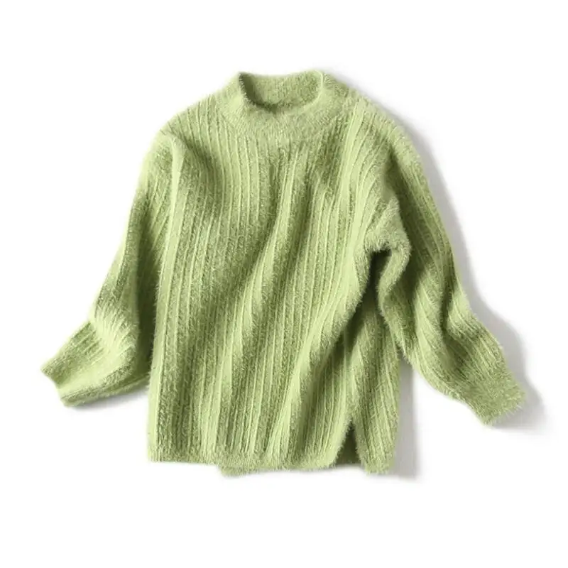 green kids sweaters Пуловер для маленьких мальчиков и девочек; свитера; топы; сезон весна-осень-зима; вязаный детский свитер с длинными рукавами для девочек; детская одежда - Цвет: green kids sweaters