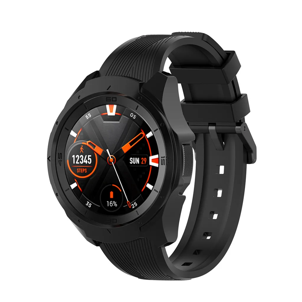 Смарт-часы защитный чехол силиконовый защитный чехол для Ticwatch S2 унисекс подарок для друга розовый синий