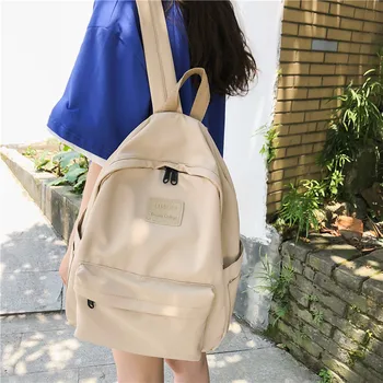 

Women Backpack Girl Backpack Korean Style Classic Student Black Retro Teenage Backpacks for Girls Mochila Notebook Bookbag