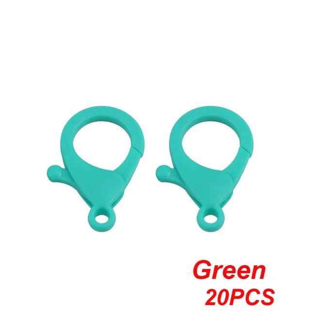 5-20pcs/lot Key Chain Key Ring keychain Bronze Rhodium Gold 28mm Long Round Split Keyrings Keychain Jewelry Making Wholesale DIY 20PCS Green