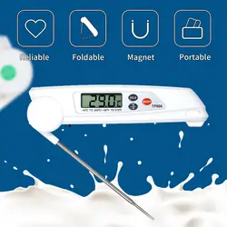 Кухонный Термометр для еды, цифровой измеритель температуры мяса, пирометр, зонд, складной зонд, термометр для барбекю, мяса