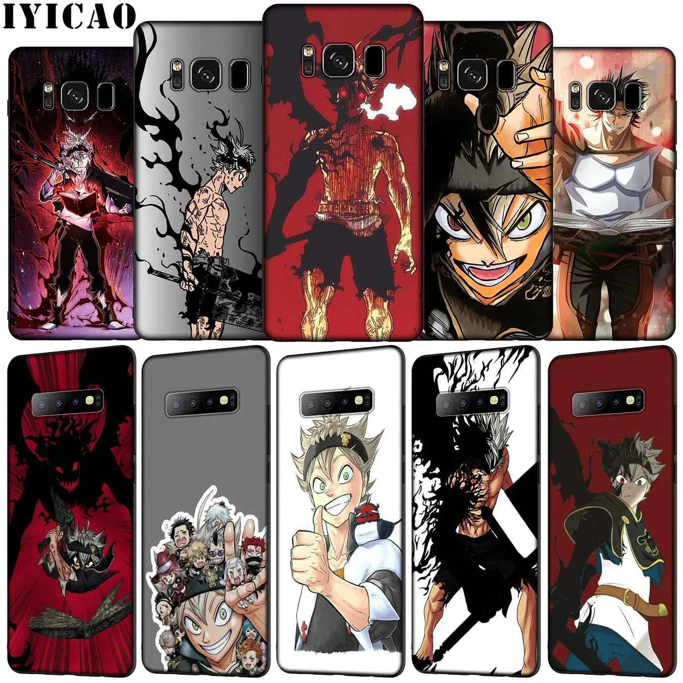 IYICAO anime BlackClover Asta Soft Silicone Phone Case for Samsung Galaxy S20 Ultra S10e S9 S8 Plus S6 S7 Edge S10 Lite Cover | Мобильные