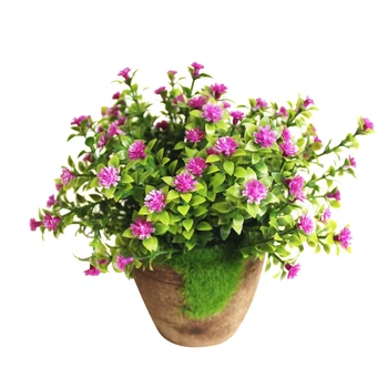 

Artificial Plants Simulated Plant Decorative Bonsai Plastic Flower Fake Plants Flower Landscape for Home Garden Outdoor Decor