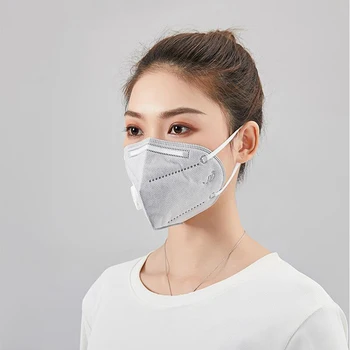 

100PCS Mask Anti Dust Influenza mascaras Non-disposable 6 Layer mouth Face Mask PM2.5 Protective Respirator Valve filter Mask