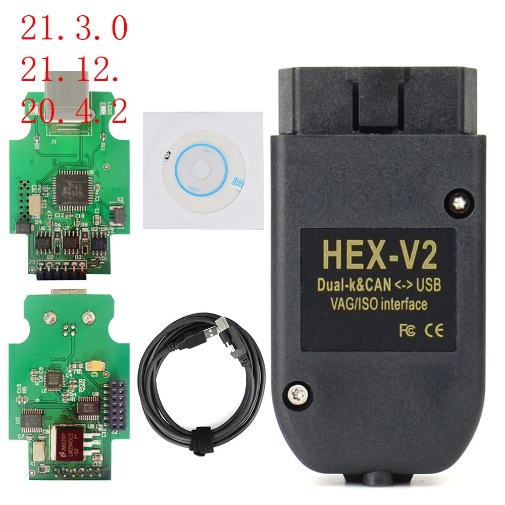 VAG COM 21 3 VAGCOM 20 12 для Φ HEX CAN USB интерфейс VW AUDI Skoda Seat 4 многоязычный ATMEGA162 + 16V8 FT232RQ |