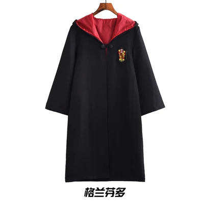 thumbnail image 1 of Capa de túnica mágica, disfraz de Potter, traje de Hermione, corbata, bufanda, varita, gafas, regalo de Godric, disfraz de Potter, ropa de fiesta de Halloween, 1 of 5