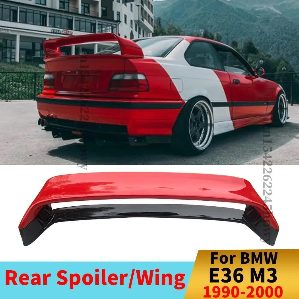 Boot Lip Tail Deflettore Posteriore Tronco Spoiler Wing Sport Tuning Splitter Body Kit Per Bmw 3 M3 E36 1990-2000 Racing Diffusore Refit