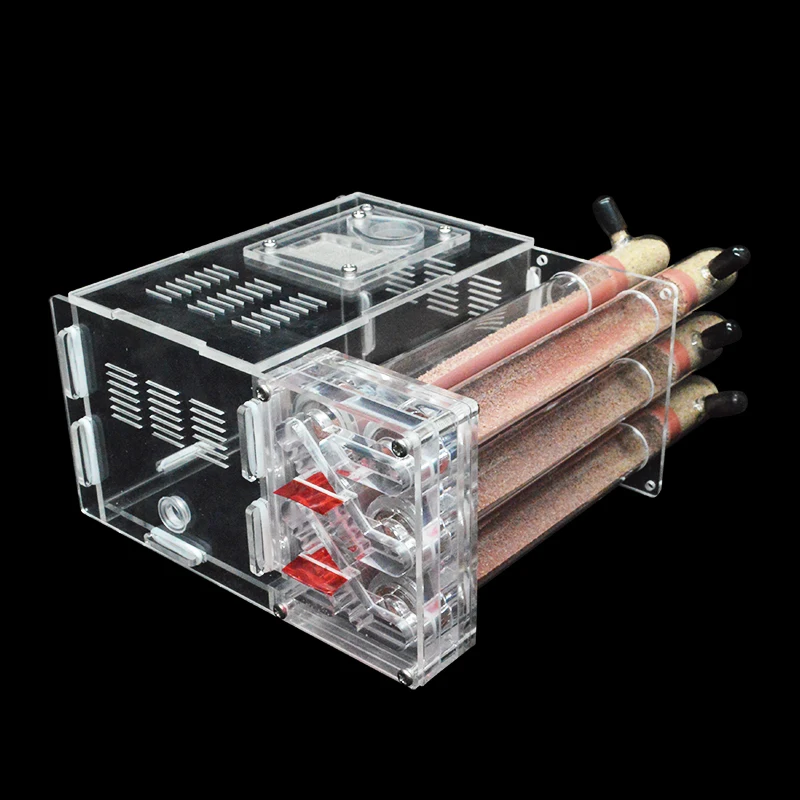 Акриловая муравьиная ферма сделай сам с зоной для кормления 6 штукатурных трубок