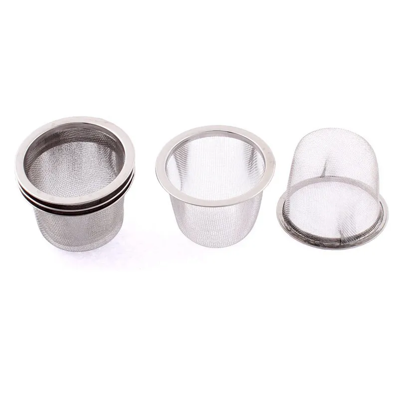 

Stainless Steel Home Mesh Tea Infuser Strainer Basket 62mm Dia 5 Pcs