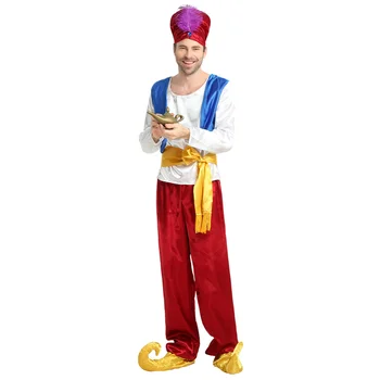 

Foreign Trade Giftroom Arab Emirates Adult Aladdin Character Cosplay Costume Stage Performance Clothing Decoration Supplies