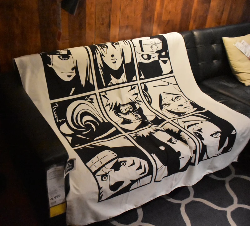 

Naruto Personality Restaurant Decor Hanging Blanket Anime Cartoon Hokage Printed Dormitory Background Hanging Cloth Cos Gift Hot