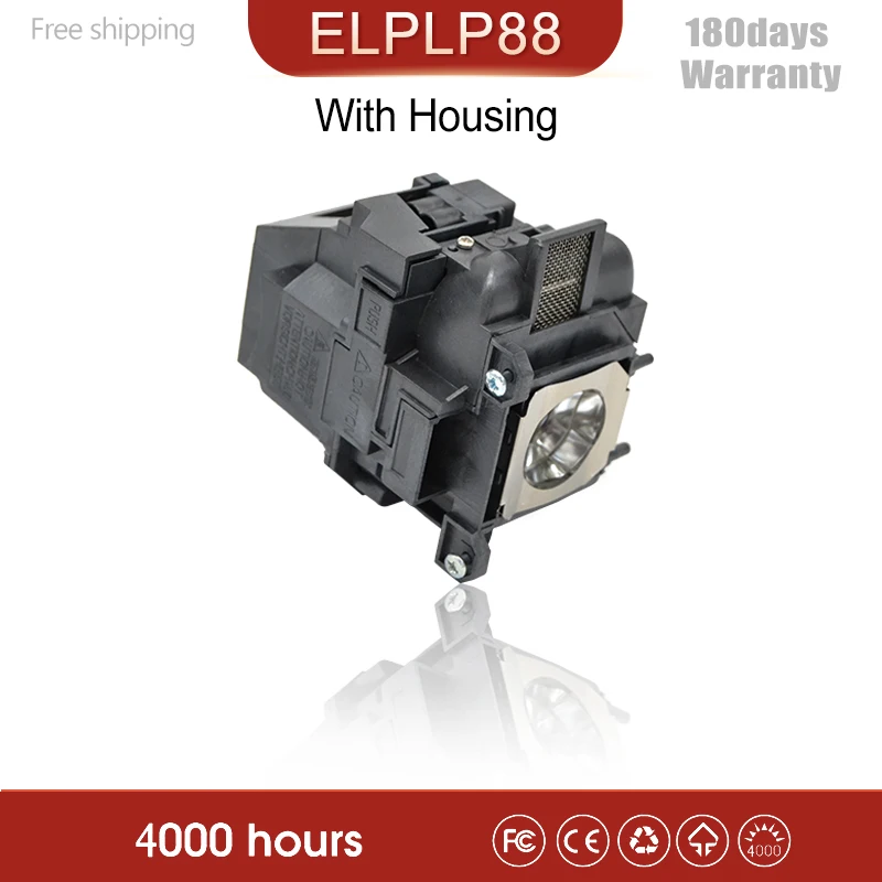 Alta calidad V13H010L88 proyector de repuesto lámpara para EPSON ELPLP88 Powerlite S27 EB-S04 EB-945H EB-955WH EB-965H EB-98H EB-S31