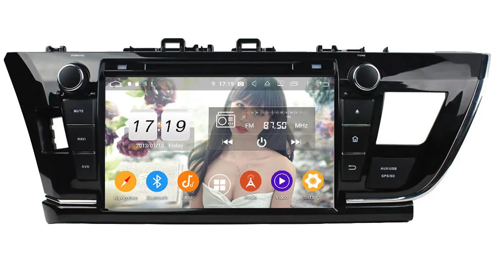 Klyde " ips 4G wifi Android 9,0 Восьмиядерный 4 Гб ОЗУ 64 Гб ПЗУ DSP BT автомобильный DVD мультимедийный плеер радио для Toyota Corolla 2013