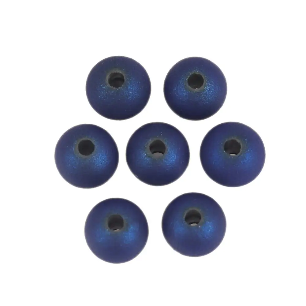 DoreenBeads простые бусины из АБС-пластика круглые однотонные серьги для