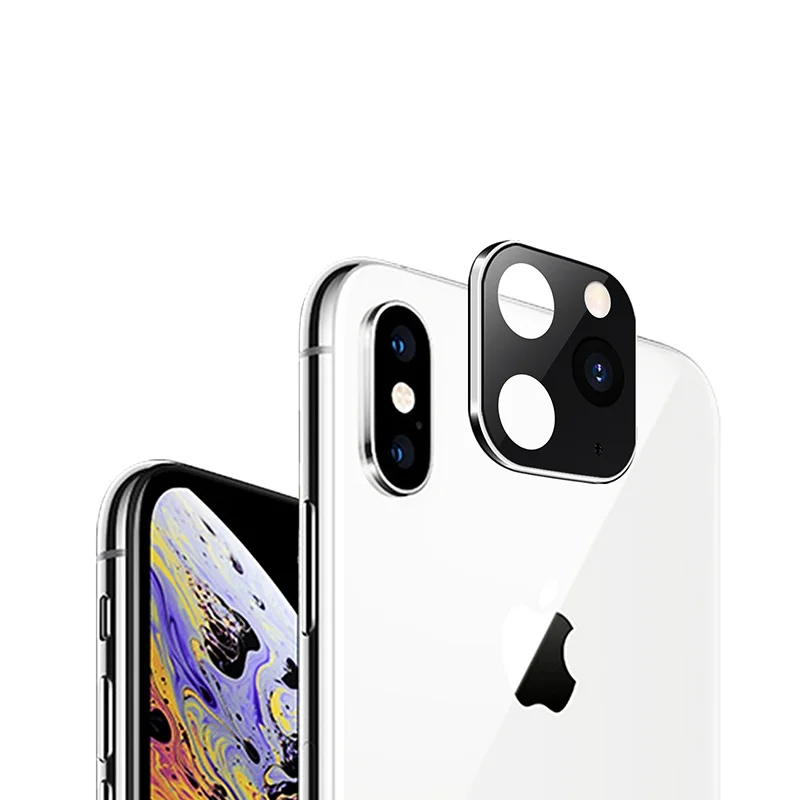 10 шт. для Apple iPhone X XS MAX Seconds изменить на iPhone 11 Pro Max алюминиевая металлическая стеклянная наклейка на рассеиватель крышка камеры