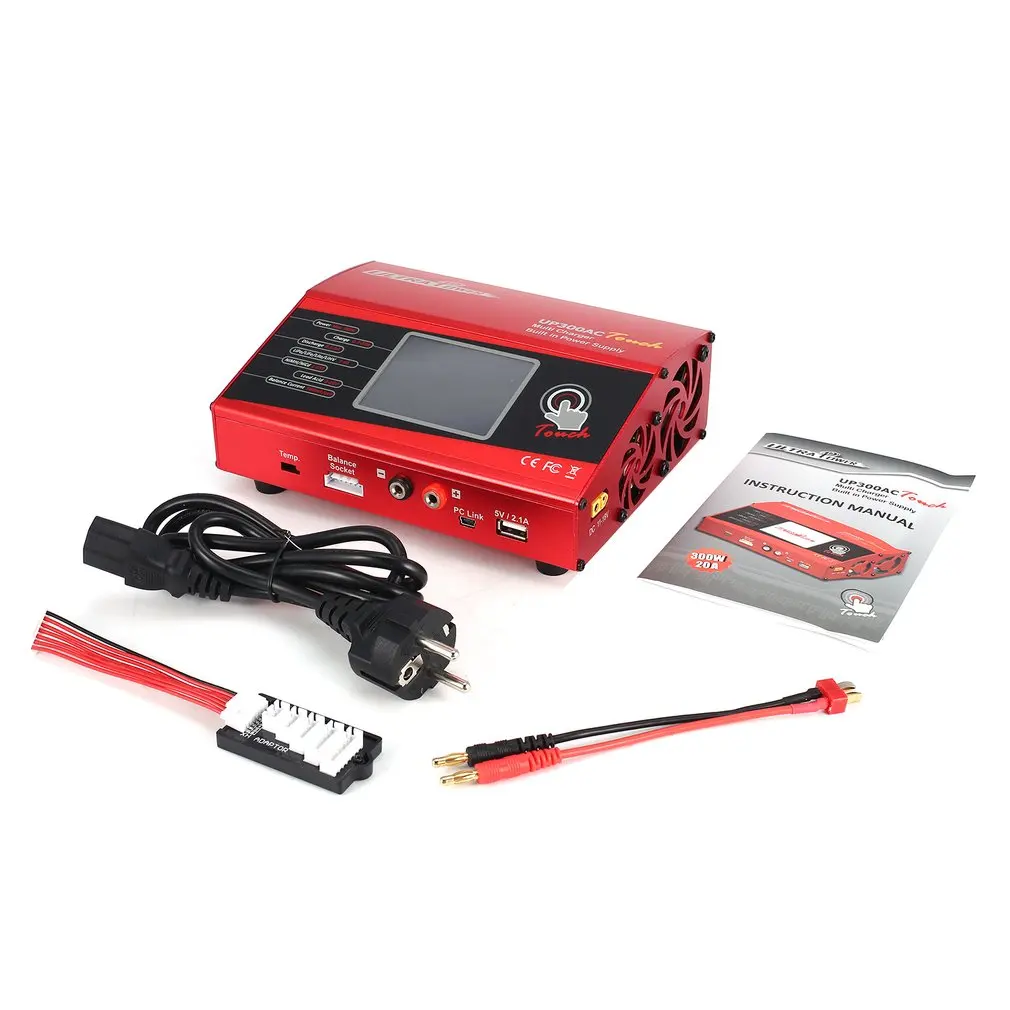 

UP300AC High Power Touch 300W 1-6S LiIo / LiPo / LiFe / LiHV / NiCd / NiMH Battery Balance Charger Discharger for RC Drone ht