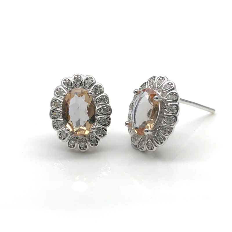 Bolaijewelry, серьги из зултанита, меняющие цвет, драгоценный камень, овальный, 5*7 мм, с стерлингового серебра 925 пробы, серьги-гвоздики, хорошее ювелирное изделие для женщин и девушек