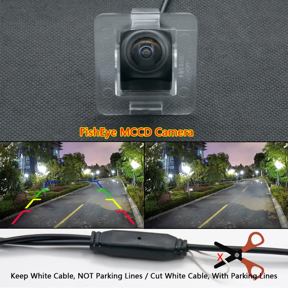 Fisheye 1080P MCCD HD Backup Reversing Rear View Camera For Mercedes