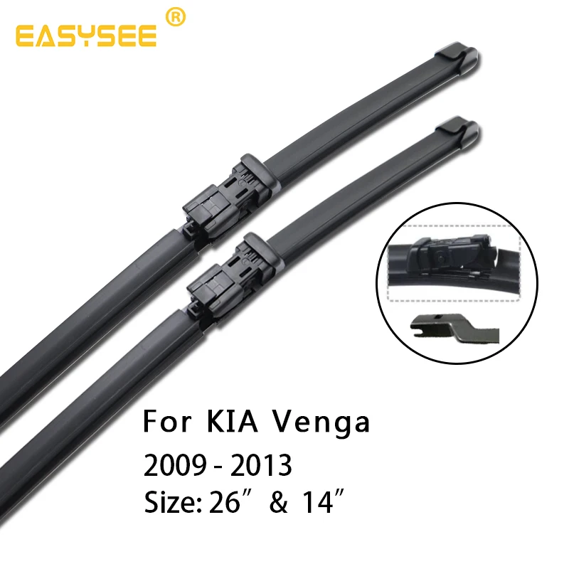 PNSL лобовое стекло автомобиля стеклоочистители для KIA Venga 2" и 14" Fit кнопочные рычаги 2009 2010 2011 2012 2013