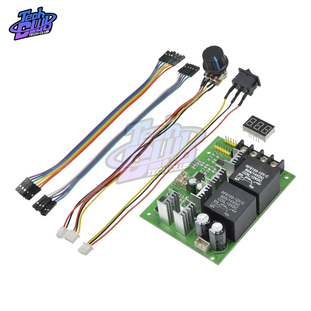 PWM Speed Controller DC Motor Digital Display DC10-55V 0~100% Adjustable Drive Module Input MAX 60A 12V 24V 36V 48V