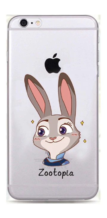 KETAOTAO чехол для телефона Джуди Ник s для iPhone 4S 5C 5S 6S 7 8 SE 5Plus XR XS Max чехол кристально чистый мягкий TPU чехол s - Цвет: Розовый