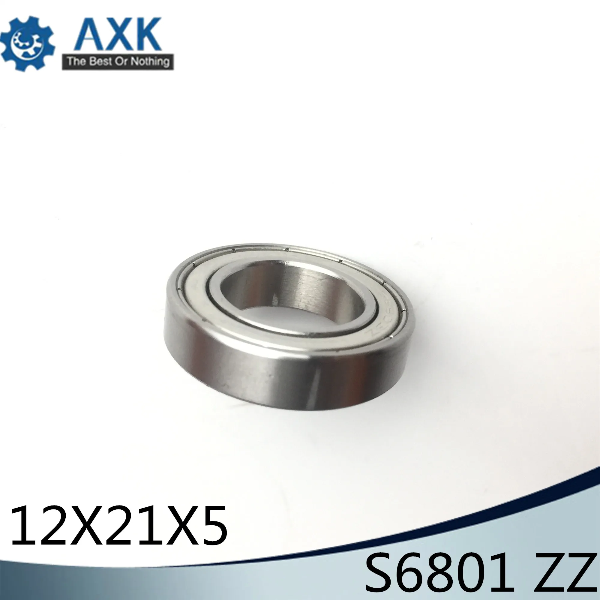 S6801ZZ Bearing 12*21*5 mm ( 10PCS ) ABEC-1 S6801 Z ZZ S 6801 440C Stainless Steel S6801Z Ball Bearings