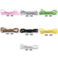 1 пара шнурки без завязок круглые эластичные шнурки для обуви для детей и взрослых кроссовки шнурки быстрые ленивые шнурки 7 цветов шнурки