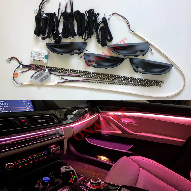 Car Interior Decorative Led Ambient Door Foot Light Stripes Atmosphere