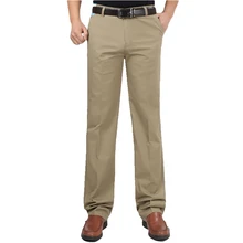 VOMINT Новые мужские повседневные Базовые Брюки прямые весенние и летние длинные мужские классические деловые повседневные брюки Полная длина средняя