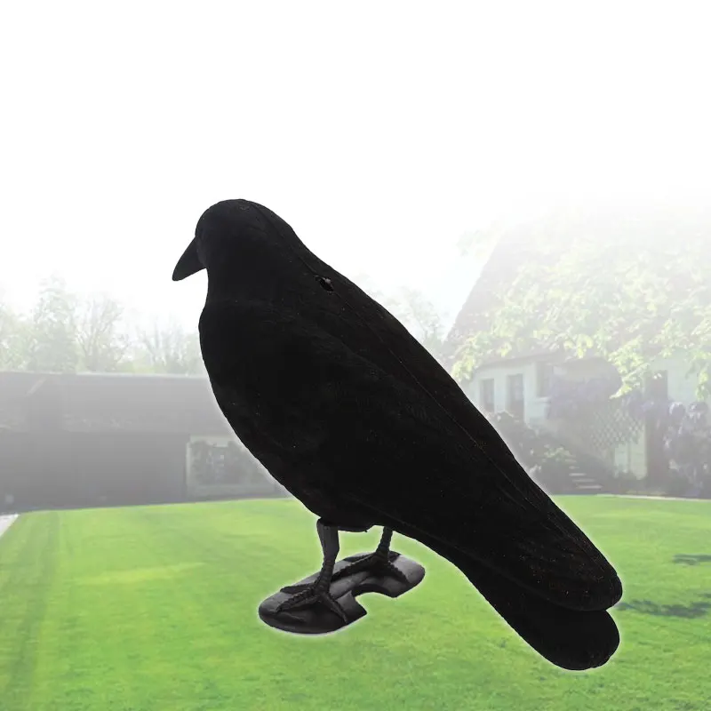 Decor Hunting Crow Decoy Hunting Decoy Tree PE Black Pest Outdoors Fake Bird Hunting Target Scarecrow Creative Trap
