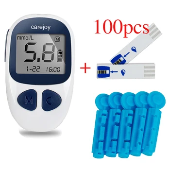 

100pcs blood glucose test strips with Lancets Blood Sugar Detection Glucometer