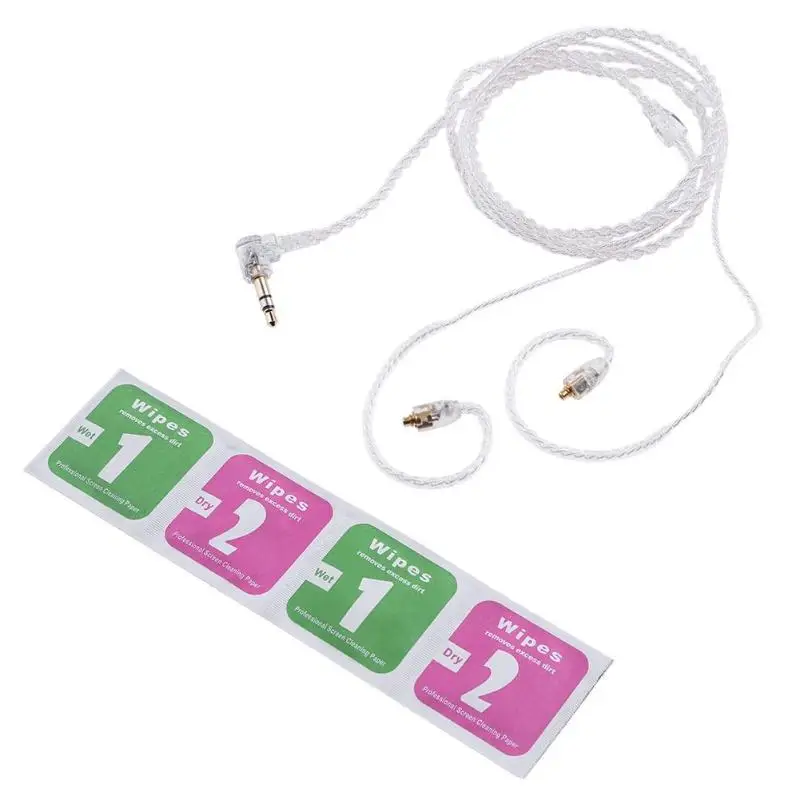 4 ядра MMCX L изгиба кабеля для Shure SE535 SE846 UE900 DZ7 DZ9 DZX