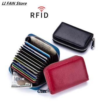 

Genuine leather Wallet men Card Bag Wallet Women Man's Wallet Men's Small wallet Purses Women's Leather Wallet Wallets For Women