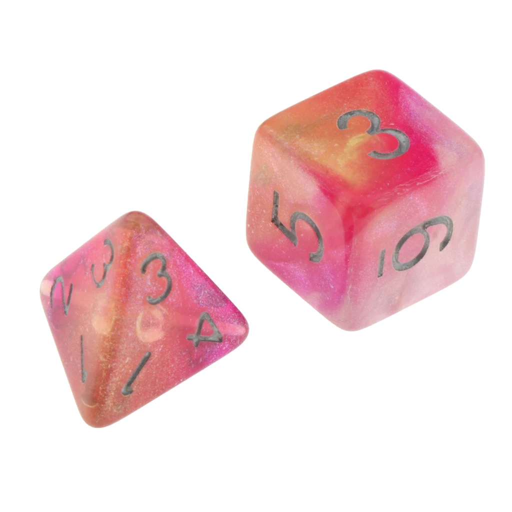 7Pc Multi-sided Dices Set D4-D20 MTG DND RPG Board Game Dice for D&D Roleplaying Party Casino Table Game Toy