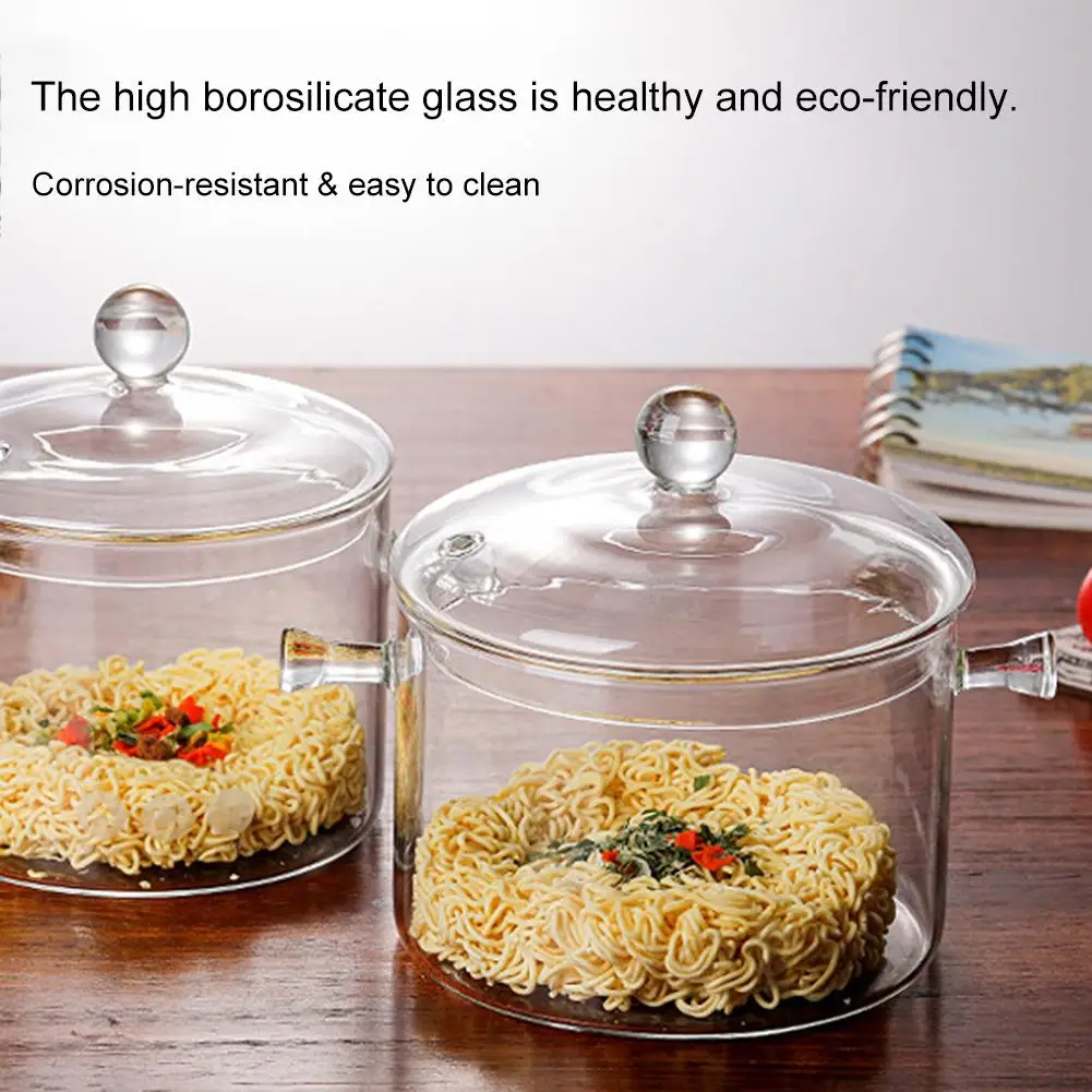 Borosilicate Glass Cooking Pot  Borosilicate Glass Pot Dessert - High Glass  Double - Aliexpress
