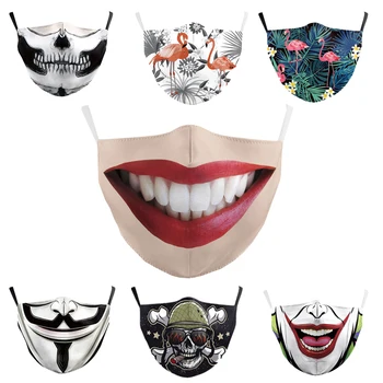

Streetwear Reusable Protective Mascaras Printing Mouth Mask Anti Dust Face Mask Windproof Mouth Muffle Bacteria Proof Mask