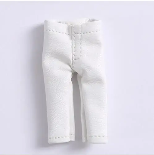 Классная Кукла одежда кожаные пальто и куклы штаны для ob11, obitsu 11, holala, 1/12bjd кукольная одежда аксессуары для куклы - Color: white pant