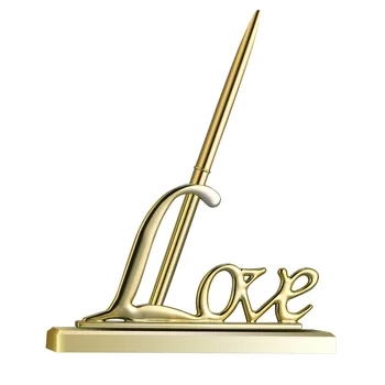 

NUOLUX 1 Set Durable Good Quality Golden Wedding Pen Set for Party Engagement