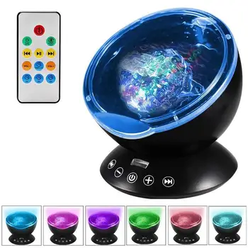 

Ocean Wave Star Light with Remote 2 Color Remote Control Projector Holidays TF Card Readable Angle Adjustable Creative