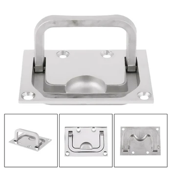 

Pro Flush Ring Pull Handles 316 stainless steel Ring Pull Handle Latch Cabinet