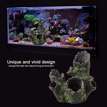 

Aquarium Driftwood Decoration Artificial Resin Tree Trunk For Fish Tank Ornaments( ST-004A) Ideal For Decorating