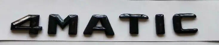 3D шрифт букв 4matic эмблемы для багажника автомобиля эмблемы для Mercedes AMG 4matic 14-16 - Цвет: Gloss Black