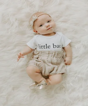 

Infant Clothing Layette one-piece Newborn Infant Baby Boy Girl Letter Romper Baby Onesie Summer children clothing sets