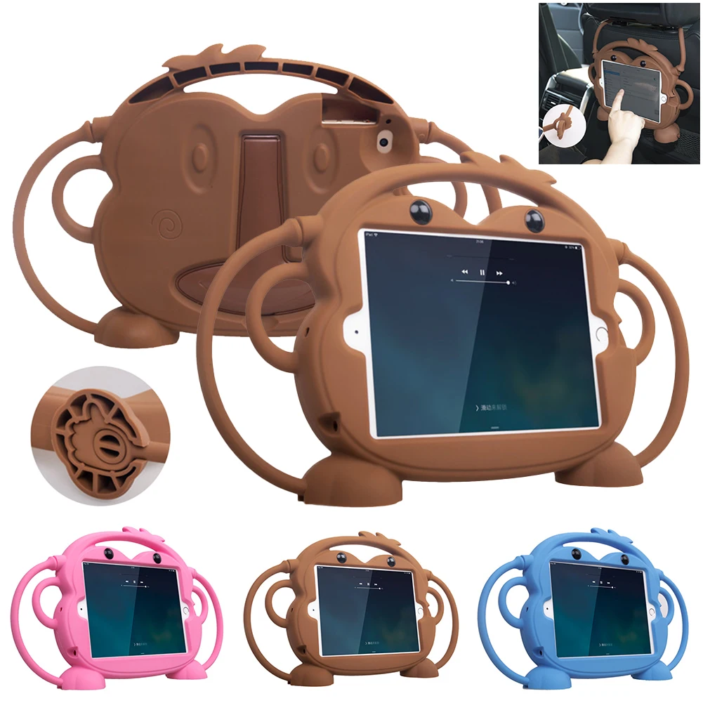 Safe Shockproof Kid Monkey Case For iPad 10.2 iPad Pro Air 10.5 Silicone Tablet Case For iPad mini Air For iPad 9.7