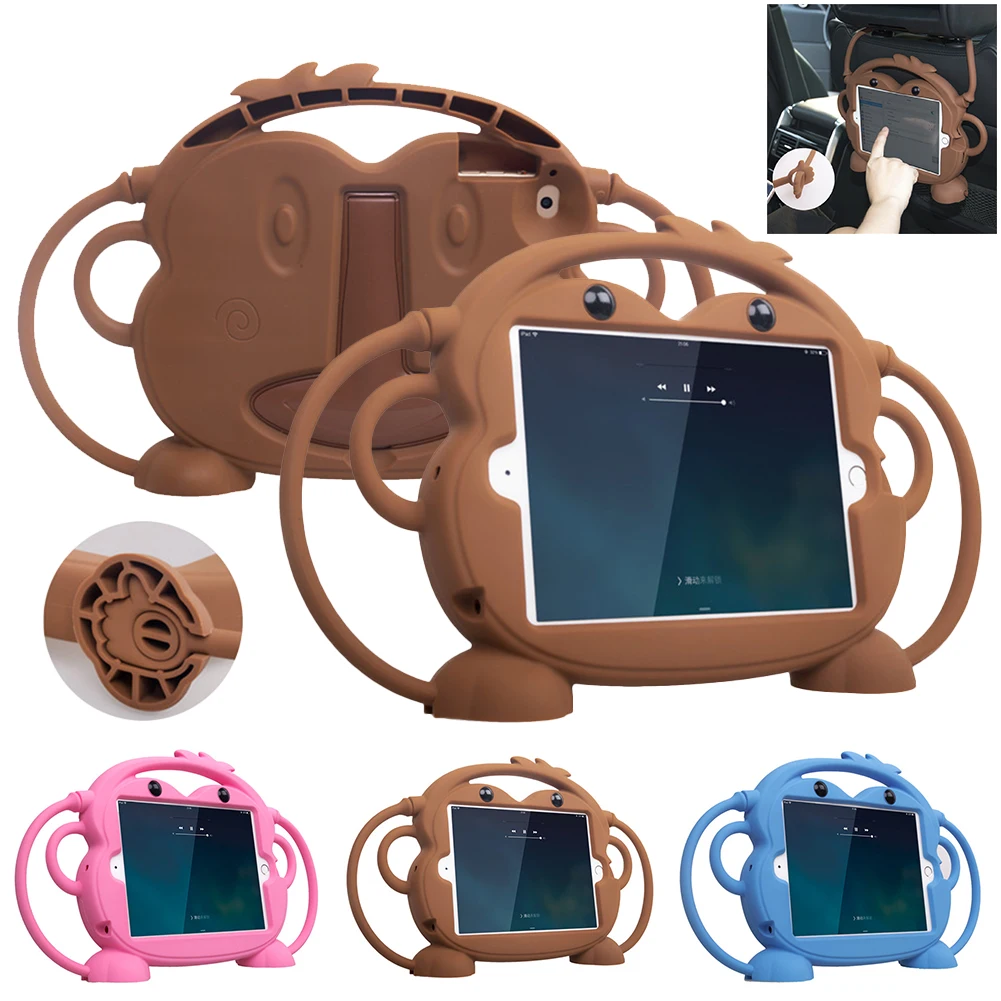 

Safe Shockproof Kid Monkey Case For iPad 10.2 iPad Pro Air 3 10.5 Silicone Tablet Case For iPad mini 5 4 3 Air 2 1 9.7 2017 2018