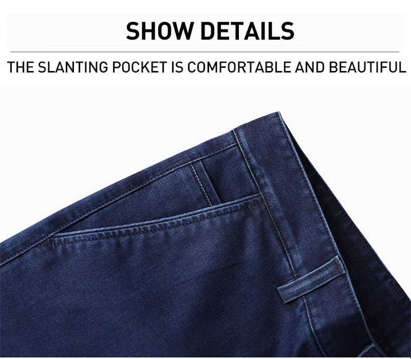 New Fashion Business Stretch Mens Jeans Loose Jeans Men Straight Mens Denim Jeans Male Stretch Trouser Pants,9F201