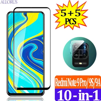 

5+5 Pelicula,Redmi Note 9 Pro Camara Film+Glass Xiaomi Redmi Note9 Pro Screen Protector 9H Tempered Glass Xiami Note 9Pro 8Pro